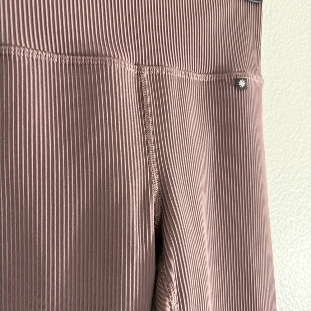 Athleta + Alicia keys Mauve Ribbed Leggings - Picture 3 of 7